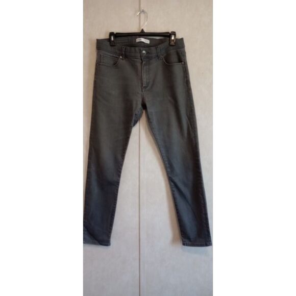 Zara Men's Size 34 Gray Straight Leg Jeans - Picture 2 of 6